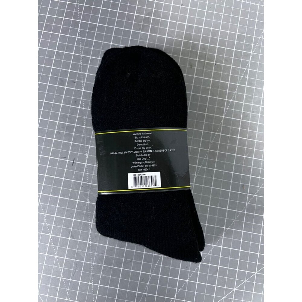 New in Package Men's Hot Feet Heavy Thermal Socks 2 Pair Size 6-12.5 NWT - Picture 3 of 3